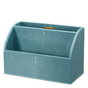 Blue Shagreen-Look Desk Set (3) Scaleo by Eichholtz, view 3