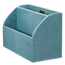 Blue Shagreen-Look Desk Set (3) Scaleo by Eichholtz, view 4
