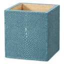 Blue Shagreen-Look Desk Set (3) Scaleo by Eichholtz, view 7