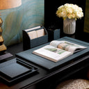 Blue Shagreen-Look Desk Tray Scaleo by Eichholtz, view 2
