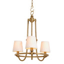 Twisted Vintage Brass Chandelier Vienna by Eichholtz