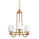 Twisted Vintage Brass Chandelier Vienna by Eichholtz, view 3