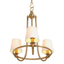 Twisted Vintage Brass Chandelier Vienna by Eichholtz, view 4