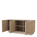 Oak Herringbone 3-Door Dresser Elvador by Eichholtz, view 3