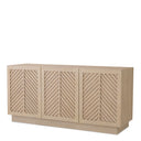 Oak Herringbone 3-Door Dresser Elvador by Eichholtz