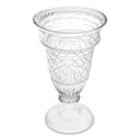 Herringbone Clear Glass Vase Gravon by Eichholtz, view 2