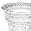 Herringbone Clear Glass Vase Gravon by Eichholtz, view 3