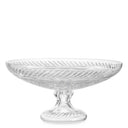 Herringbone Clear Glass Bowl Orsay by Eichholtz