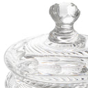 Clear Glass Lidded Jar Cortham by Eichholtz, view 6