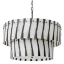 Tiered Alabaster Chandelier Rivington by Eichholtz, view 4