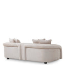 Gray Curved 3-Seater Sofa Avenza by Eichholtz, view 4