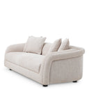 Gray Curved 3-Seater Sofa Avenza by Eichholtz, view 5