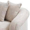 Gray Curved 3-Seater Sofa Avenza by Eichholtz, view 6