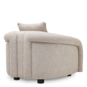 Gray Curved Lounge Chair Avenza by Eichholtz, view 4