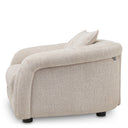 Gray Curved Lounge Chair Avenza by Eichholtz, view 5
