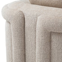 Gray Curved Lounge Chair Avenza by Eichholtz, view 8