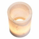 Cylindrical Alabaster Table Lamp Mercer by Eichholtz, view 3