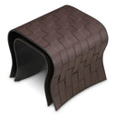 Brown Leather-Look Side Tables (2) Marcello by Eichholtz, view 3