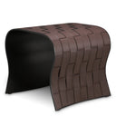 Brown Leather-Look Side Tables (2) Marcello by Eichholtz, view 7