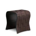 Brown Leather-Look Side Tables (2) Marcello by Eichholtz, view 6