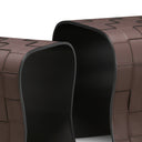 Brown Leather-Look Side Tables (2) Marcello by Eichholtz, view 8
