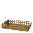 Webbed Vintage Brass Tray Dameron by Eichholtz, view 9