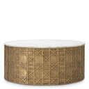 White Marble Coffee Table Laurenson by Eichholtz, view 4
