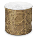 White Marble Side Table Laurenson by Eichholtz