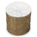 White Marble Side Table Laurenson by Eichholtz, view 4