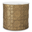 White Marble Side Table Laurenson by Eichholtz, view 3