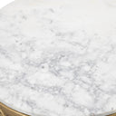 White Marble Side Table Laurenson by Eichholtz, view 6