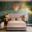 Glass Prism Tiered Chandelier Gwendolyn by Eichholtz, view 2