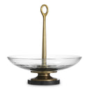 Brass Stemmed Glass Bowl Opio by Eichholtz