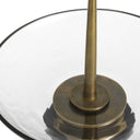 Brass Stemmed Glass Bowl Opio by Eichholtz, view 5
