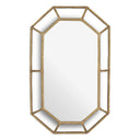Octagonal Vintage Brass Mirror Rinaldi by Eichholtz