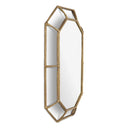 Octagonal Vintage Brass Mirror Rinaldi by Eichholtz, view 4