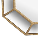 Octagonal Vintage Brass Mirror Rinaldi by Eichholtz, view 6