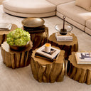 Sculptural Vintage Brass Coffee Tables (3) Frederico by Eichholtz, view 2