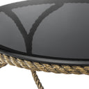Smoke Glass Coffee Table Vedra by Eichholtz, view 5