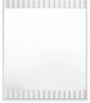 Modernist Wood Veneer Framed Mirror - White