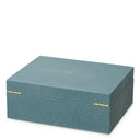 Blue Shagreen-Look Box Menton by Eichholtz, view 4