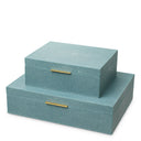 Blue Shagreen-Look Box Menton by Eichholtz, view 10