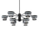 Ribbed Glass Chandelier Andromeda