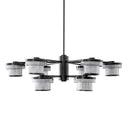 Ribbed Glass Chandelier Andromeda