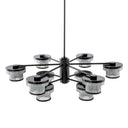 Ribbed Glass Chandelier Andromeda