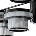 Ribbed Glass Chandelier Andromeda