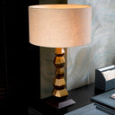 Stacked Brass Table Lamp Lior by Eichholtz, view 2