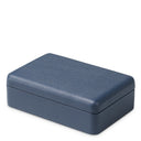 Blue Leather Deck Box The Ridges by Eichholtz, view 7