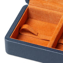 Blue Leather Deck Box The Ridges by Eichholtz, view 10