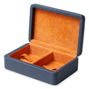 Blue Leather Deck Box The Ridges by Eichholtz, view 3